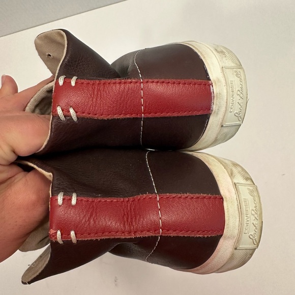 Converse Jack Purcell Mid Top Leather Sneaker '151968C' Size Women 9.5 - Men 8.0 - Picture 6 of 13